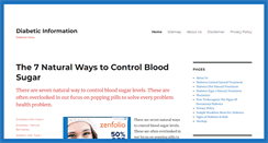 Desktop Screenshot of diabetic-information.com