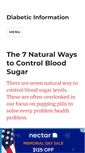 Mobile Screenshot of diabetic-information.com